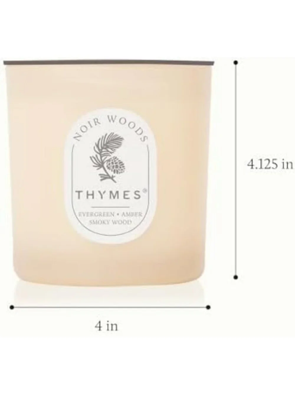 Luxury Scented Candle - Noir Woods, Fresh Evergreen & Smoky Amber - Home Decor